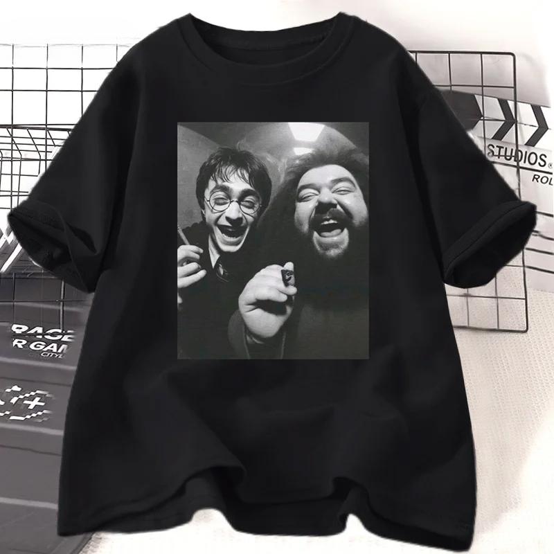 

Funny Meme Smoking Wizard T Shirt Women Fashion Tee Shirt Short Sleeve Fashion Casual Loose Tops Women Clothing Basic Top S