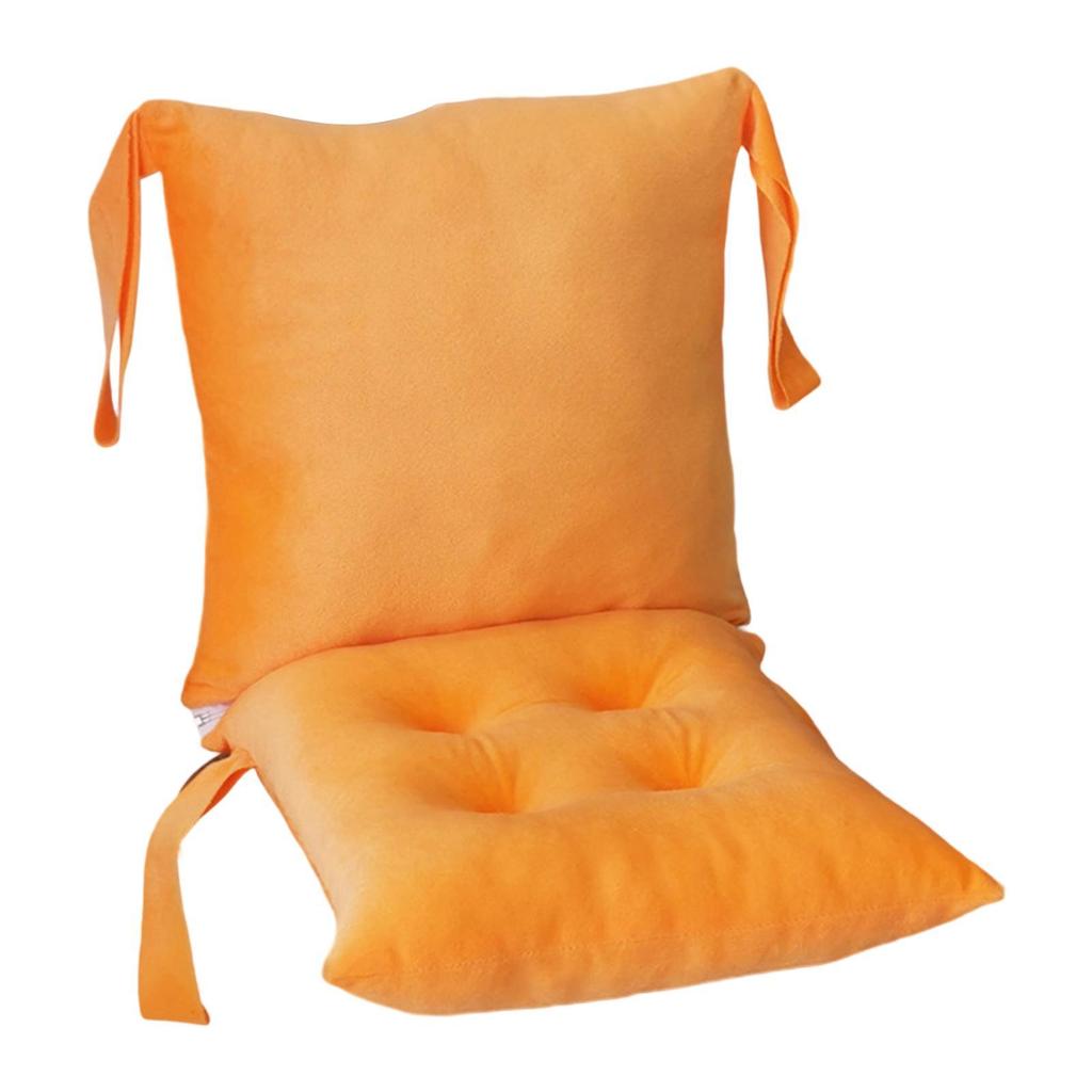 Chair Cushion with Backrest Keep Warm Seat Cushion for Office Bleacher Patio