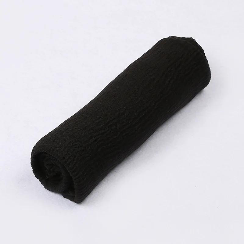 185*90cm Candy Color Cotton Linen Long Scarf Hijab Pashmina Lady Shawls Wraps Head Scarves Neck Bandana Men Scarf/Black Scarves