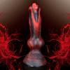Fantasy Knot Silicone Dildo, Soft Liquid Silicone Design, Strong Suction Cup, Flexible Texture, Premium Fantasy Collection, Discreet Packaging