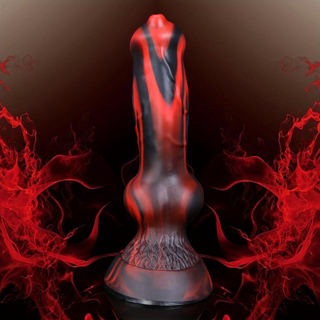 Fantasy Knot Silicone Dildo, Soft Liquid Silicone Design, Strong Suction Cup, Flexible Texture, Premium Fantasy Collection, Discreet Packaging