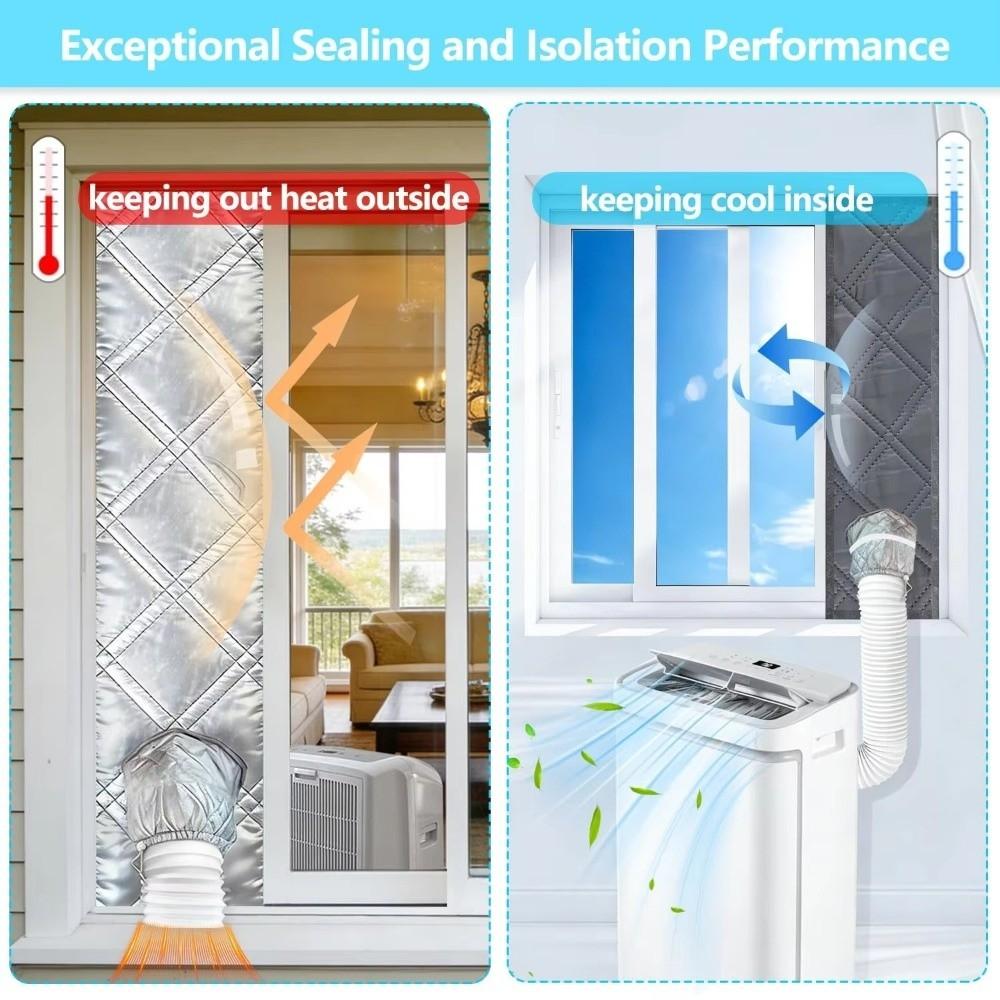 Waterproof Portable AC Window Seal Oxford Fabric Window Insulation Panel  Portable Air Conditioner