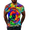 Men's Geometic Optical Illusion T Shirt  Print Short Sleeve Crew Neck T Shirt For Men New In Mens Sport Tshirts Quick-drying