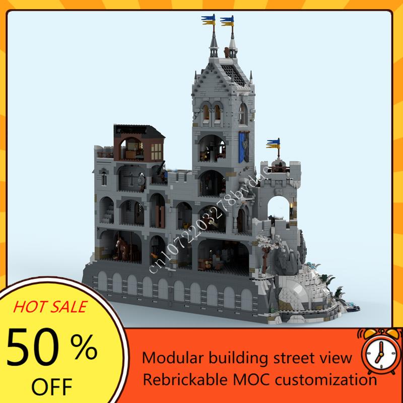 4772PCS MOC Mountain Fortress DIY Puzzle Model Custom Medieval Castle Upgrade Base Xmas Toy Gift by Sleepless Night