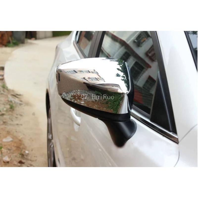 2pcs ABS Chrome Side Mirrors Rearview Cover Trim For Mazda 3 AXELA M3 2014 2015