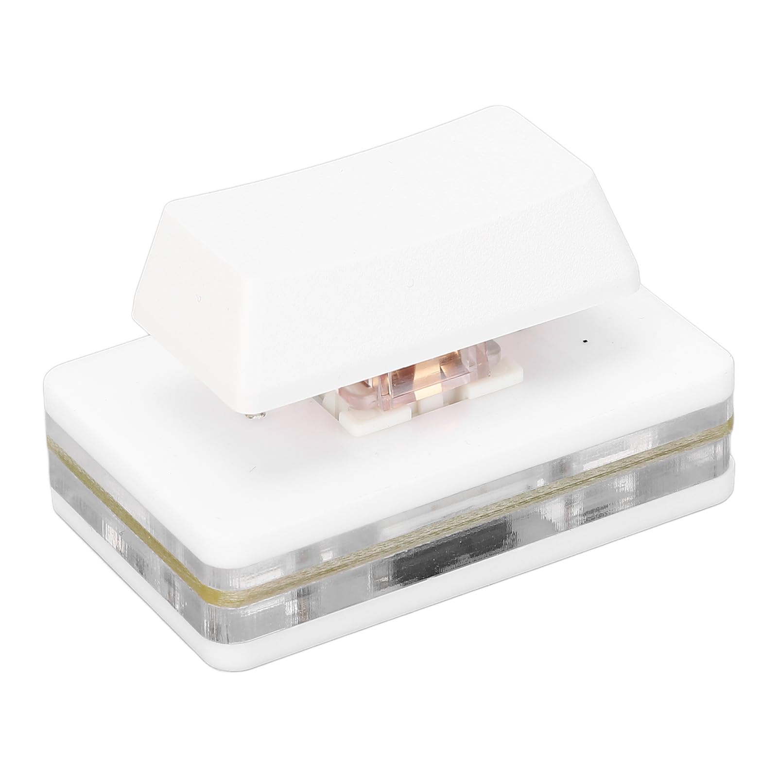 

USB Кнопка Одинарний Клавішний Перемикач Знімач Механічна Ігрова Клавіатура з Програмованими Макросами 1-Клавішна Клавіатура, Одноручна (Білий) білий