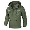 Men's Fashion Casual Hooded Warm Jacket Outdoor Windproof Waterproof Plus Size Ultra-Light Long-Sleeved Jacket