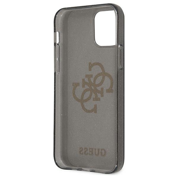 Guess Guhcp12Lpcugl4Gbk Iphone 12 Promax 6,7 Czarny/Black Twarde Etui Brokat 4G Duże Logo