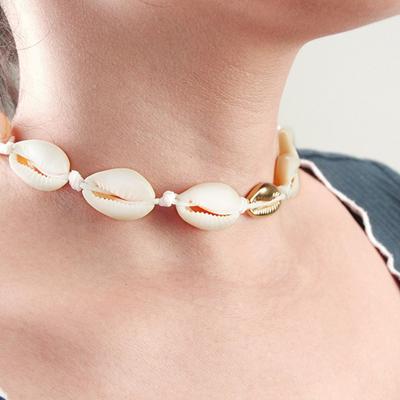 Boho Beach Bohemian Shell Choker שרשראות לנשים בנות תכשיטי קיץ שרשרת תליוני מעטפת שרשרת