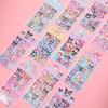 20 Pcs/Bag Cartoon Anime Stickers Sanrio Family Stitch Baby Three DIY Handmade Material Laser Flash Sticker Toy