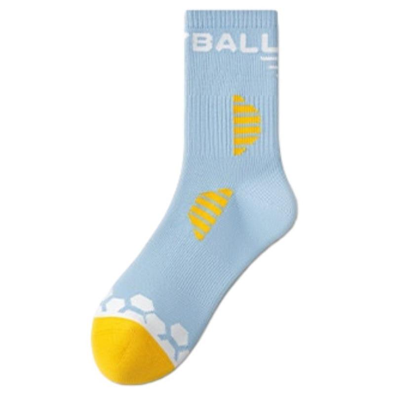 Spring and Autumn Style Men's Anti-Bacterial Running Socks with Cushioning and Anti-Slip Rubber Soles for Basketball Use