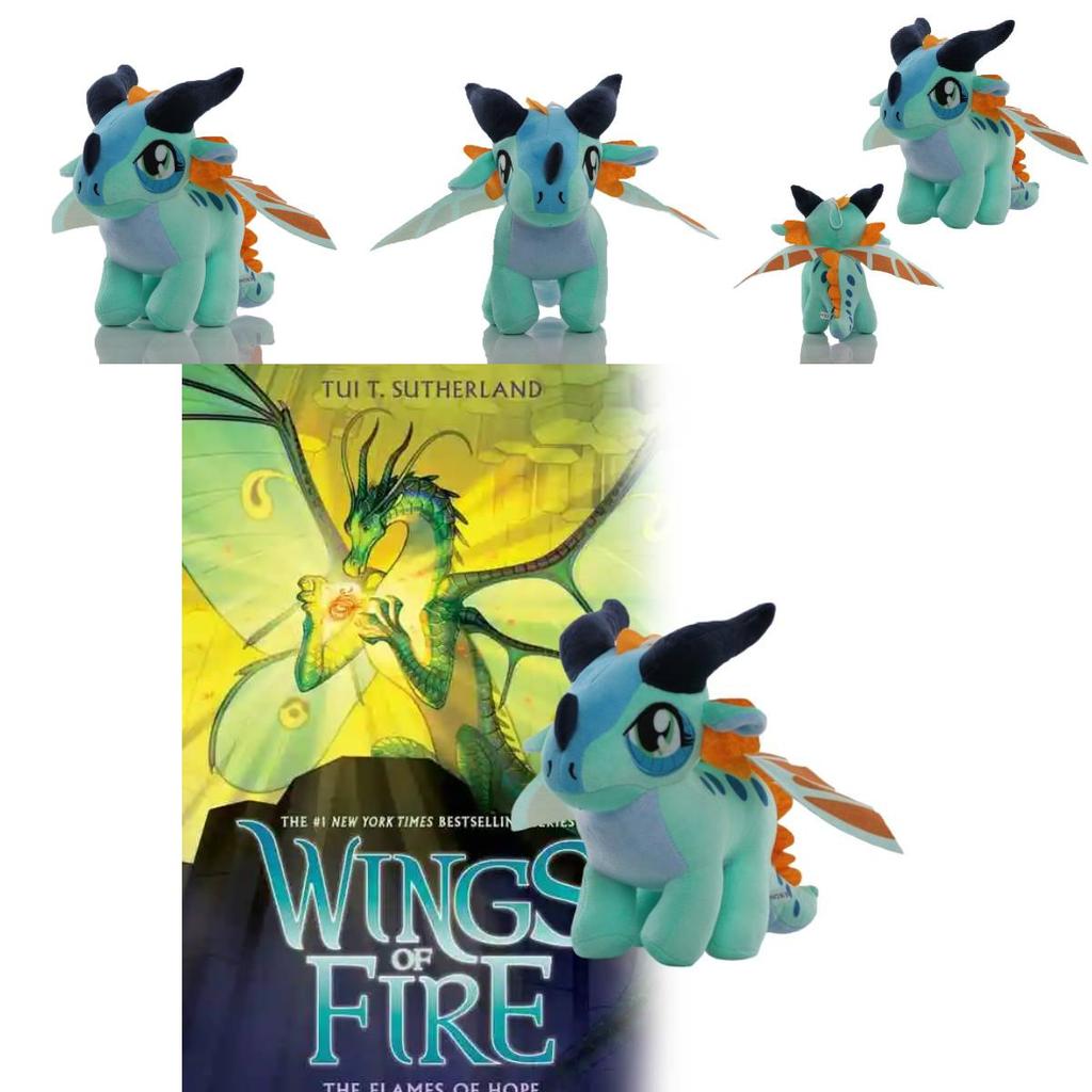 Adorable Wings Of Fire Dragon Plush Toy With Big Blue Eyes Made From Ultra Soft Crystal Material
