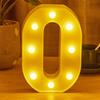 LED 21cm Warm Light Alphabet 0-9 Letters for Wedding Party Home Decor