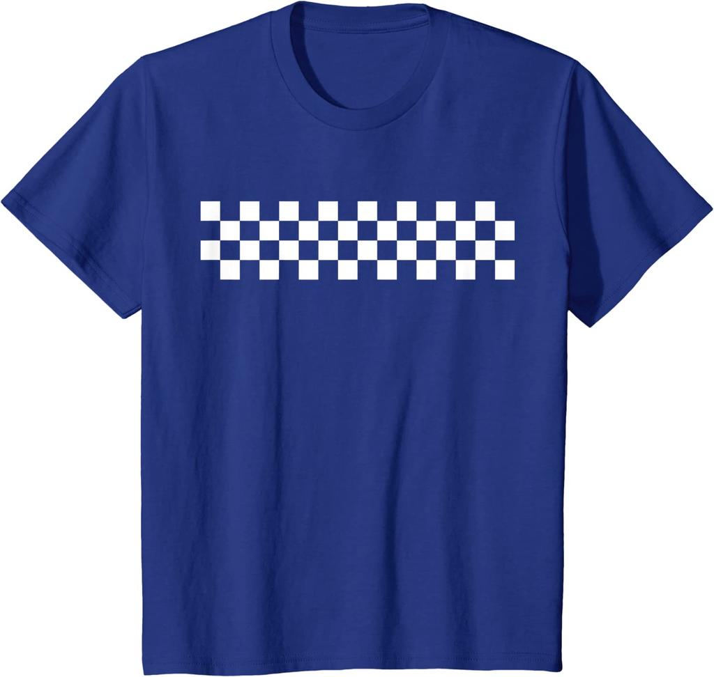 Car Racing Checkered Finish Line Flag Automobile Motor Race Tshirt Streetwear Four Seasons Daily Cotton Tees