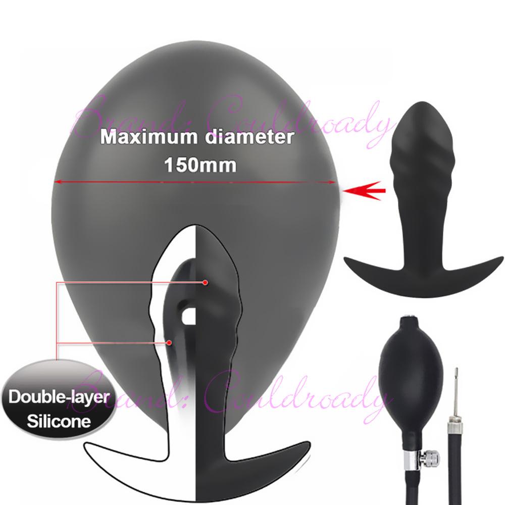 Inflatable Anal Plugs Anus Expander Butt Plug Dilator G Spot Stimulator Prostate Massager Sex Toys for Men Women