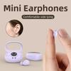 Mini Invisible Headphones Wireless Bluetooth 5.3 Headphones Bass Sleeping Headphones with Microphone Noise Cancellation HD
