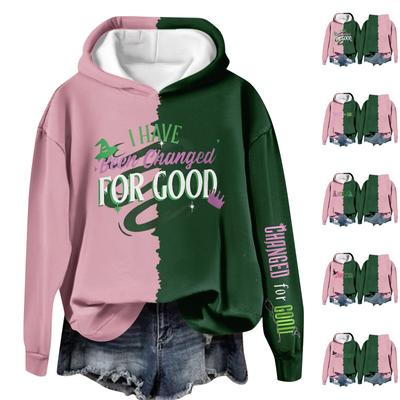 Women's Casual Fashion Wine Turkey Family Thanksgiving Print Long Sleeve O-Neck Pullover Hoodies