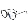 New TR round small frame anti-blue glasses fashionable plain and thin Internet celebrities can be equipped with myopia glasses frame
