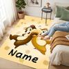 Custom Name Chip Dale Adventure Living Room Non-Slip Area Rug Soft Carpet for Bedroom Kids Playroom Sofa Office Home Decor Doormat
