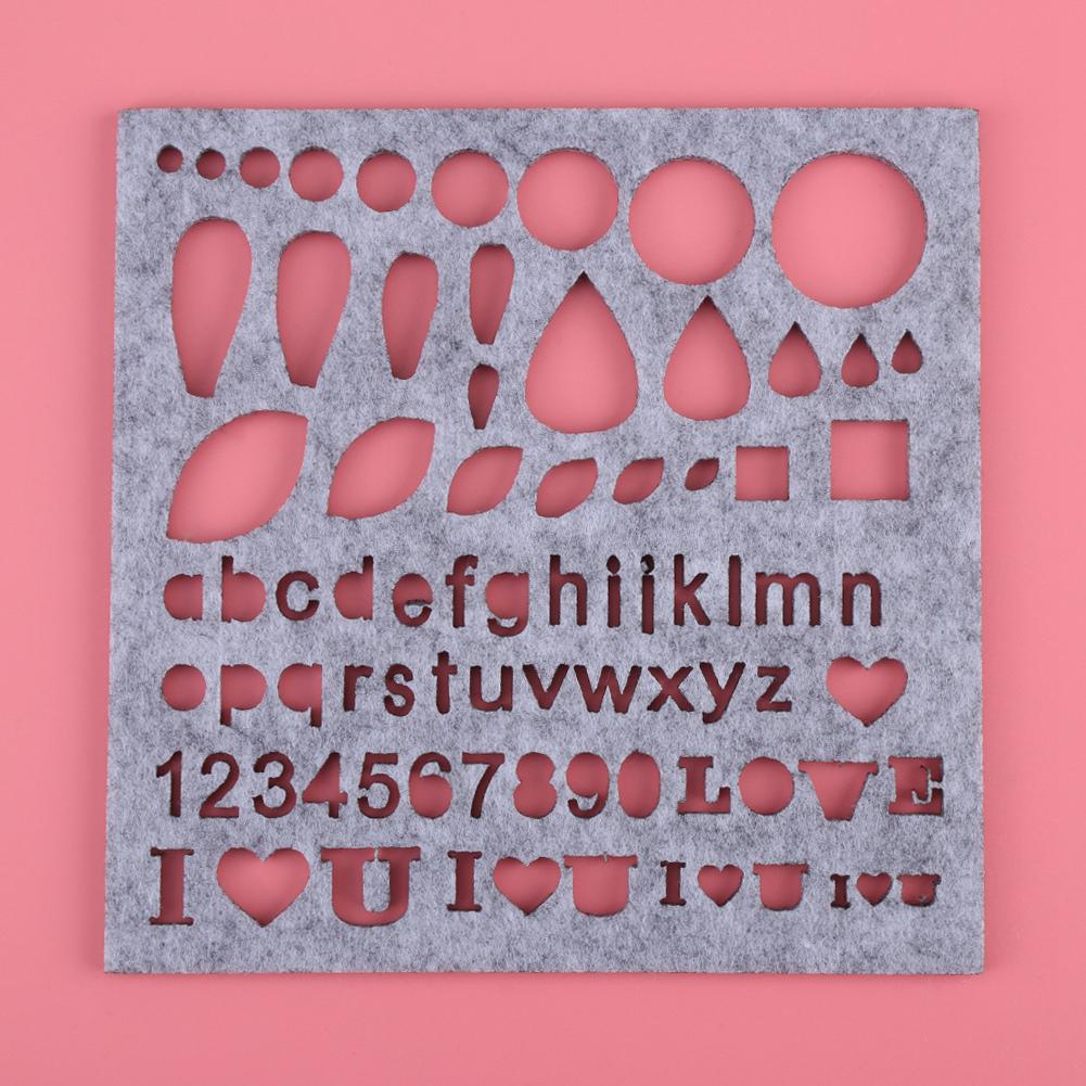 7pcs Set DIY Needle Felting Applique Mold Felt Template Beginner Craft Tool