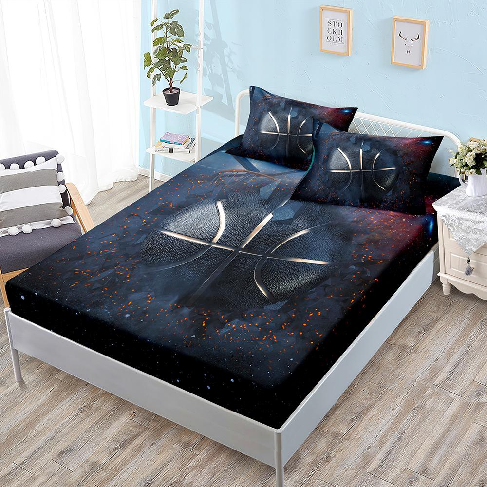 Three-Piece Mattress, Mattress Cover, Sports Basketball Football Mattress Protective Cover