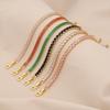 Fashionable New Multi-color Square Zircon Bracelet, Stylish Versatile Hand Jewelry, Niche High-end Accessory