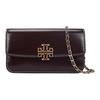 Britten Metal Logo Chain Shoulder Strap Lambskin Shoulder Bag Women Shoulder Bag Deep-Red 141071-611