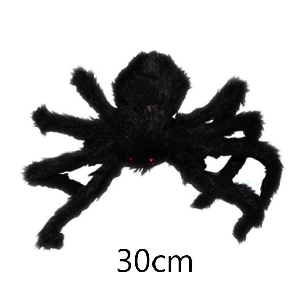 

Halloween Big Plush Spider Horror Halloween Decoration Party Props Outdoor Giant Spider Decor 30-200cm Black Spider Plush Toy
