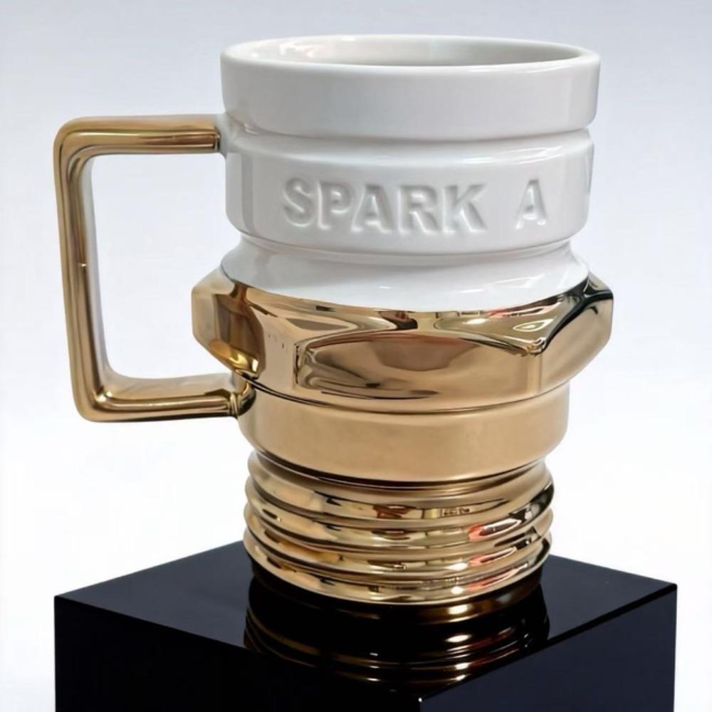 Car fan collector's original high-value spark plug mug coffee cup