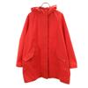 Block Tech Half Coat M Red Women Used