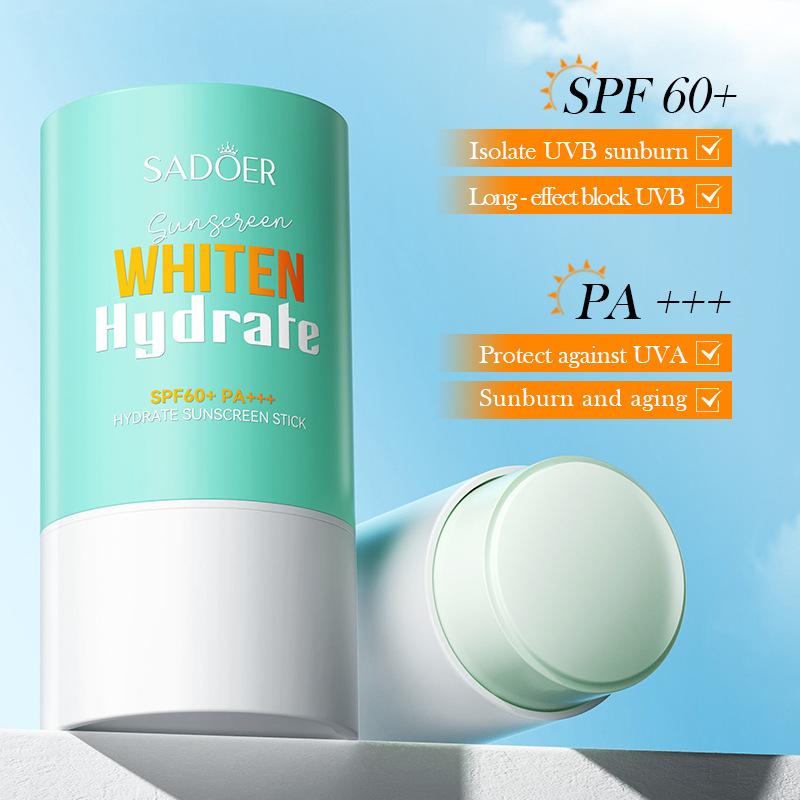 SPF60 PA+++ Sunscreen Stick UV Protection Sun Block Moisturizing Refreshing Non Sticky Face Sun Care