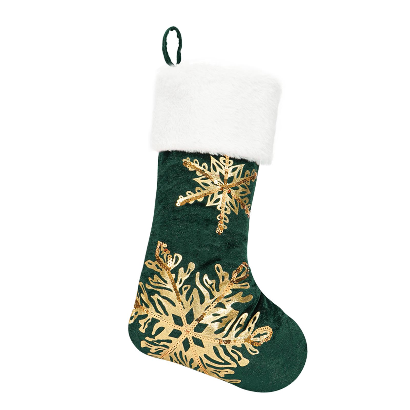 Embroidered Christmas Stockings & Gift Bags for Candy and Treats
