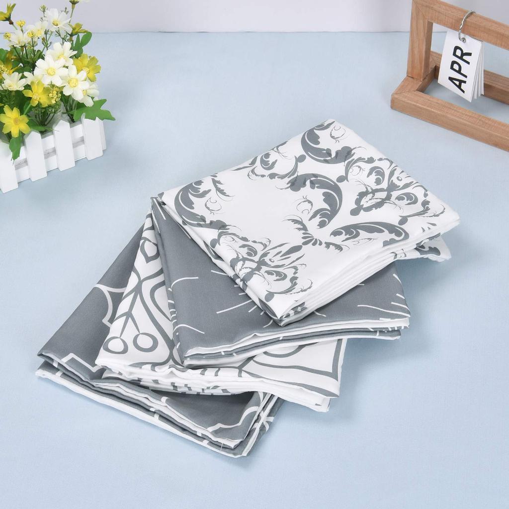 Pknoclan Kissen Nordisches Sofa Rücken Set Einfache Dekorativ Moderne Kissenbezüge für Innen Grau Abdeckungen, 45x45cm, Bezüge, 4, Weich, Stilvoll,