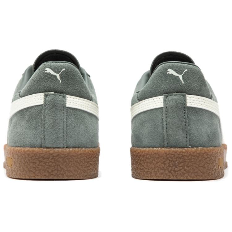 New PUMA Club Low Top Skateboard Shoes Unisex Green White 401514-03