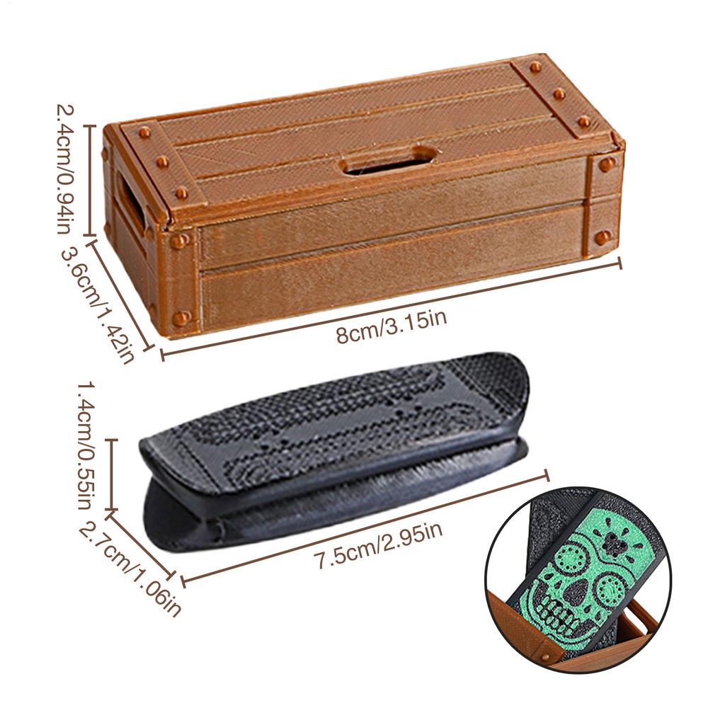 Mini Fingerboard 3D Printed Pocket-Sized Fingertips Surfboard Magnetic Mini Fingerboard Anti Stress Sensory Toys for Men Women