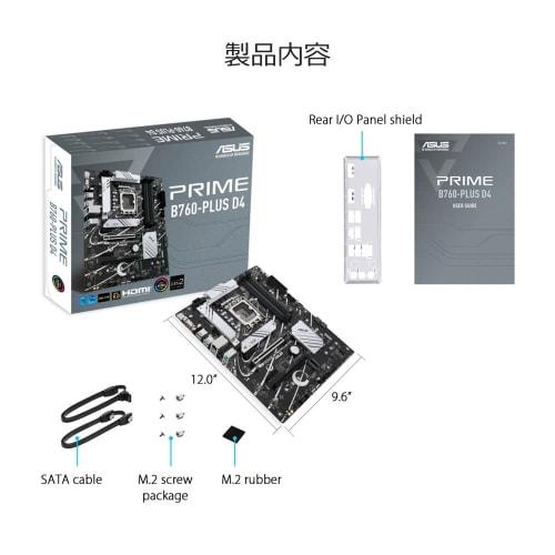 ASUS INTEL 13.12. Generation LGA1700 kompatibles B760-Motherboard PRIME B760-PLUS D4 / Inländisches autorisiertes Vertriebsprodukt