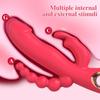 Powerful Thrusting Rabbit Vibrator for Women 3 In 1 Nipple Clitoris Stimulator G Spot  Dildo Massager Sex Toys for Adults Goods