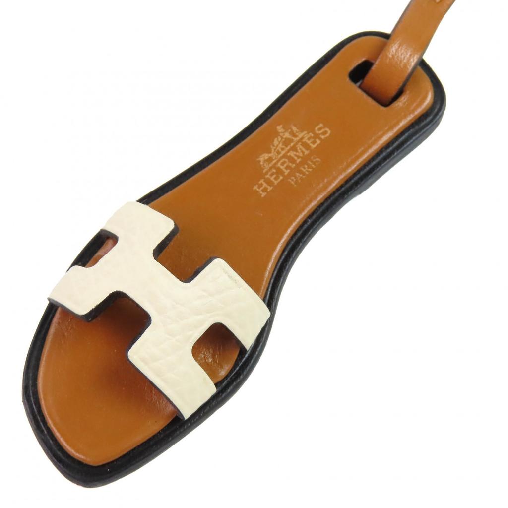 Pristine HERMES Bag charm Oran Nano Charm Sandals leather Women Used