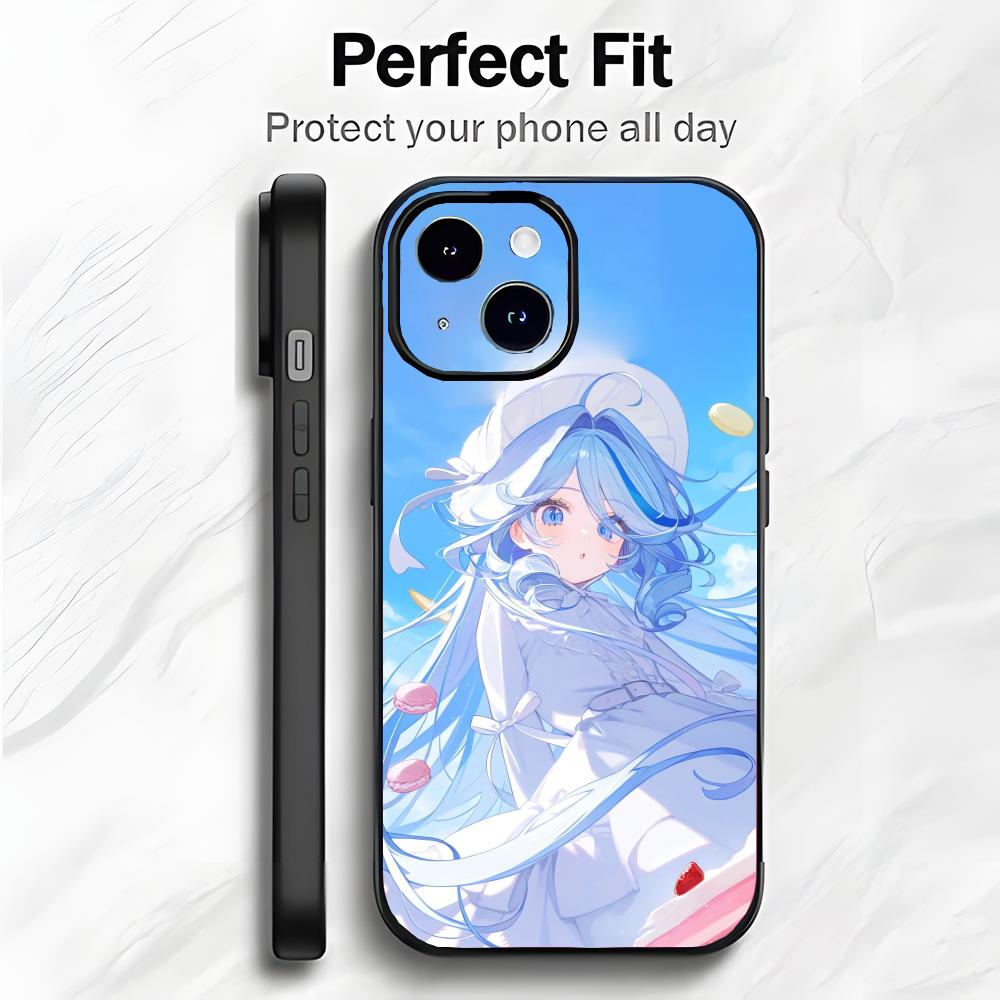 Genshin Impact Character Furina Phone Case Phone Case Soft Packaging Lightweight For iPhone17 16 15 14 13ProMax
