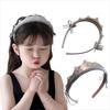 [YNOBUN] Cute Princess Birthday Crown Hairband, Sparkly Kids Party Photo Shoot Accessory (Silver)