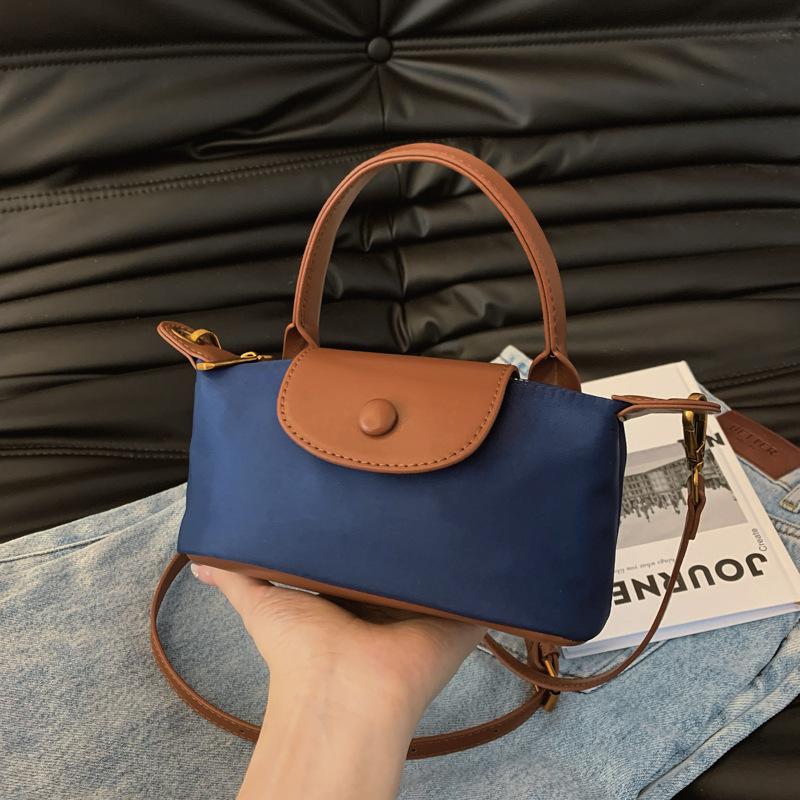 

Новая мини-сумка Longxiang с короткой ручкой на одно плечо для женщин, водонепроницаемая нейлоновая ткань, маленькая сумка через плечо для поездок на работу