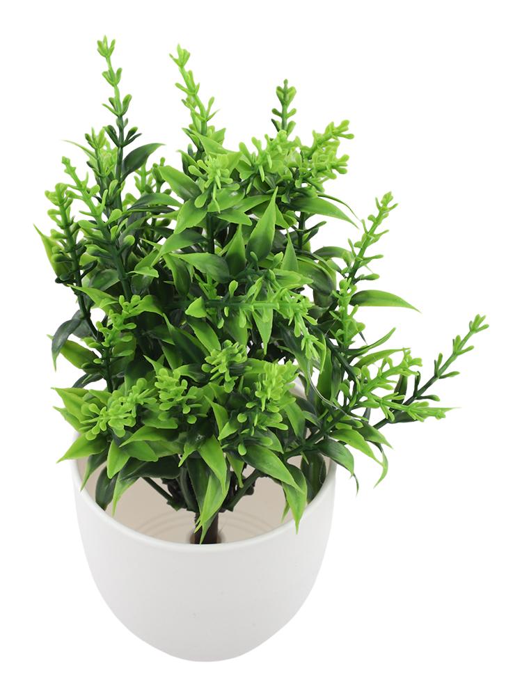 Artificial Bonsai Lavender Eucalyptus Plant Easy Care Good Material Realistic Appearance Green Plant 18*10*10cm