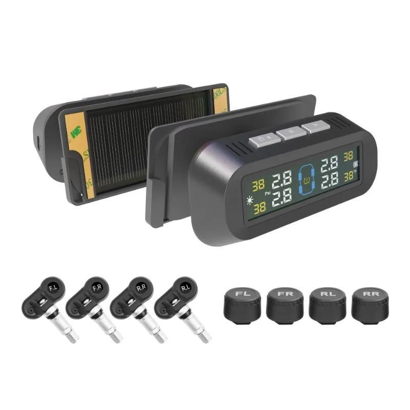 Tire Pressure Monitoring System Automotive Wireless Solar High-precision Universal Tire Detector Car Tyre Pressure Monitor