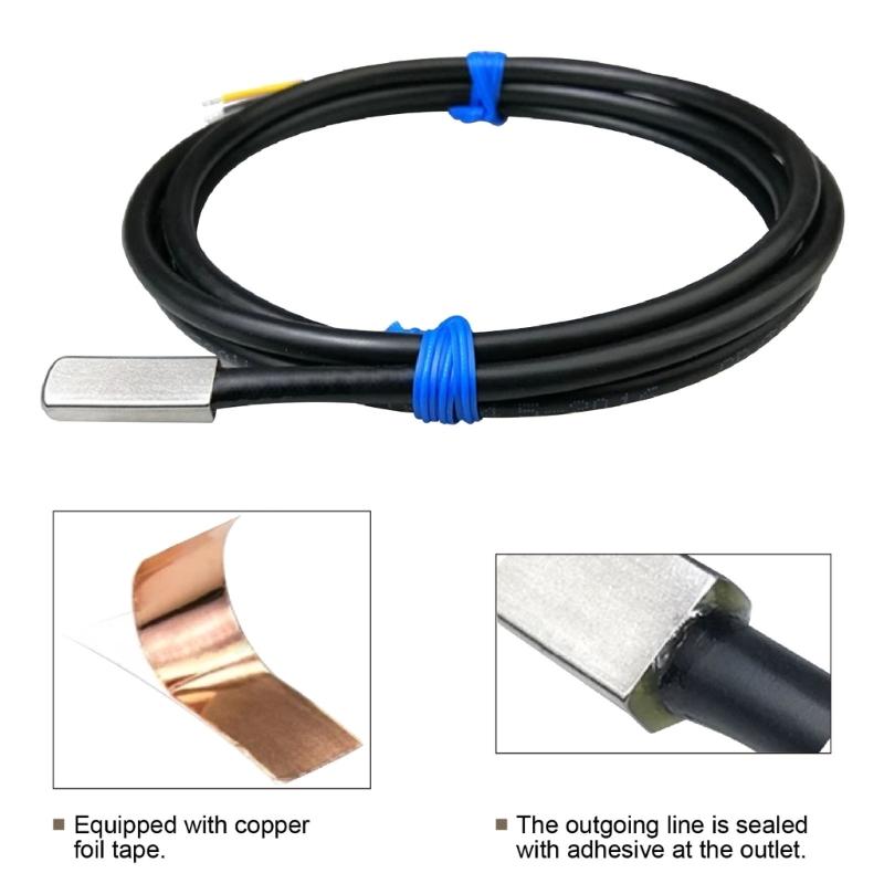 DS18B20 Digital Temperature Sensors Probe with Wide Ranging - 55℃ to 125℃ Suitable for Industrial and Home Equipment Use