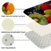 1Pcs Fruits Pattern Kitchen Rug Anti-Fatigue Kitchen Rug Waterproof Non-Slip Rugs Set Runner Rug Bedside Rug Absorbent Carpet