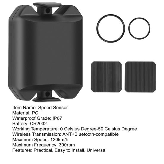 Kadence Rychlost Duální Senzor Cyklistické Příslušenství Duální Režim Funkce IP67 Vodotěsný Cyklocomputer Tachometr Senzor