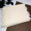 Chantilly Lace, 3m x 29cm, Non-stretch Cream White Eyelash Mesh Lace Trim for Lingerie, Dress, Garment, Sewing & Crafting