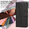 For Honor 600 Lite 5G Case L-Shaped Grid Pattern Leather Stand Phone Cover with Card Slots
