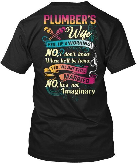 

Cute Plumbers Lady T-Shirt Made in the USA Size S to 5XL M