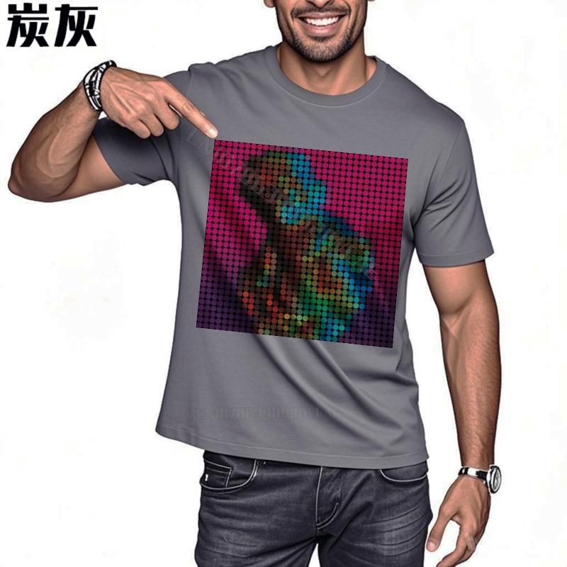 Unisexs T Shirt Short Sleeve Everyday Tees Colorful Abstract Pixel Artwork Daily Wear Essential Teeshirts Minimalist Adult Esse